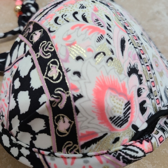 Victoria's Secret Tribal Print Padded Bikini 34B - Picture 3 of 7